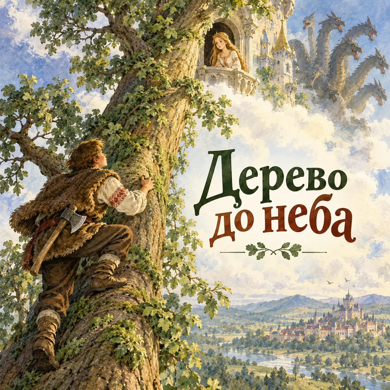 Ілюстрація до казки «Дерево до неба»