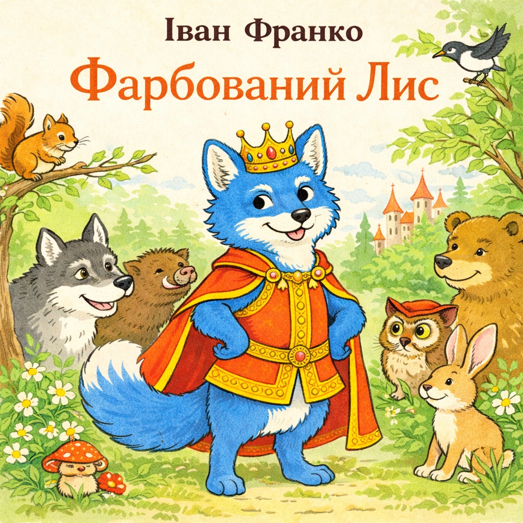 Ілюстрація до казки «Фарбований Лис»