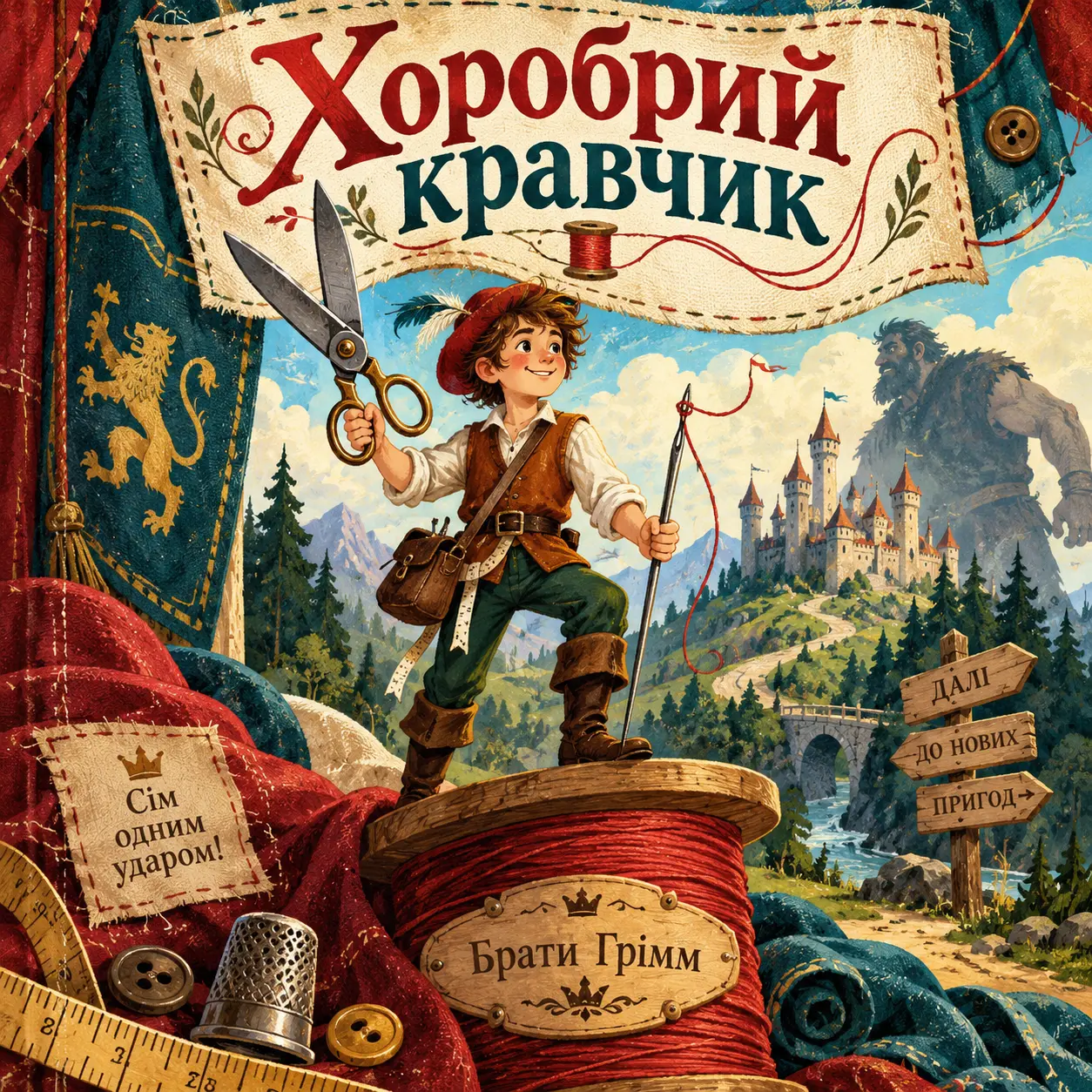 Ілюстрація до казки «Хоробрий кравчик»