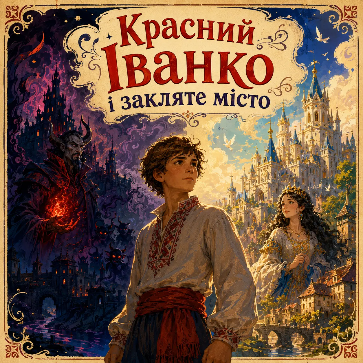 Ілюстрація до казки «Красний Іванко і закляте місто»