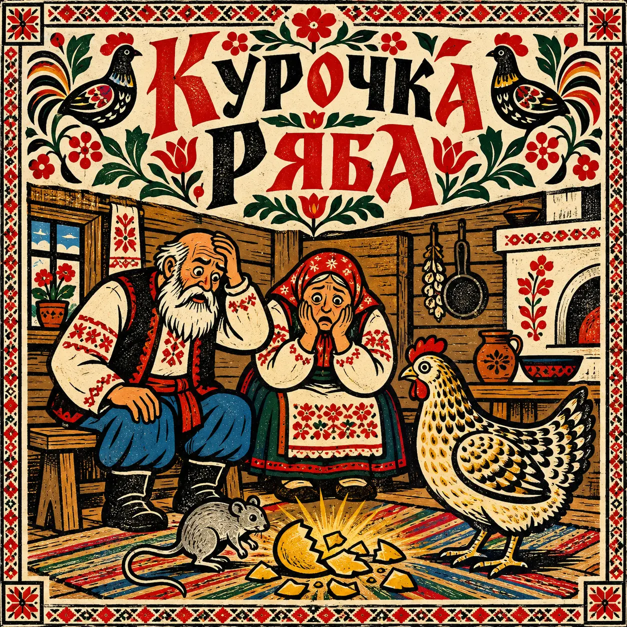 Ілюстрація до казки «Курочка Ряба»