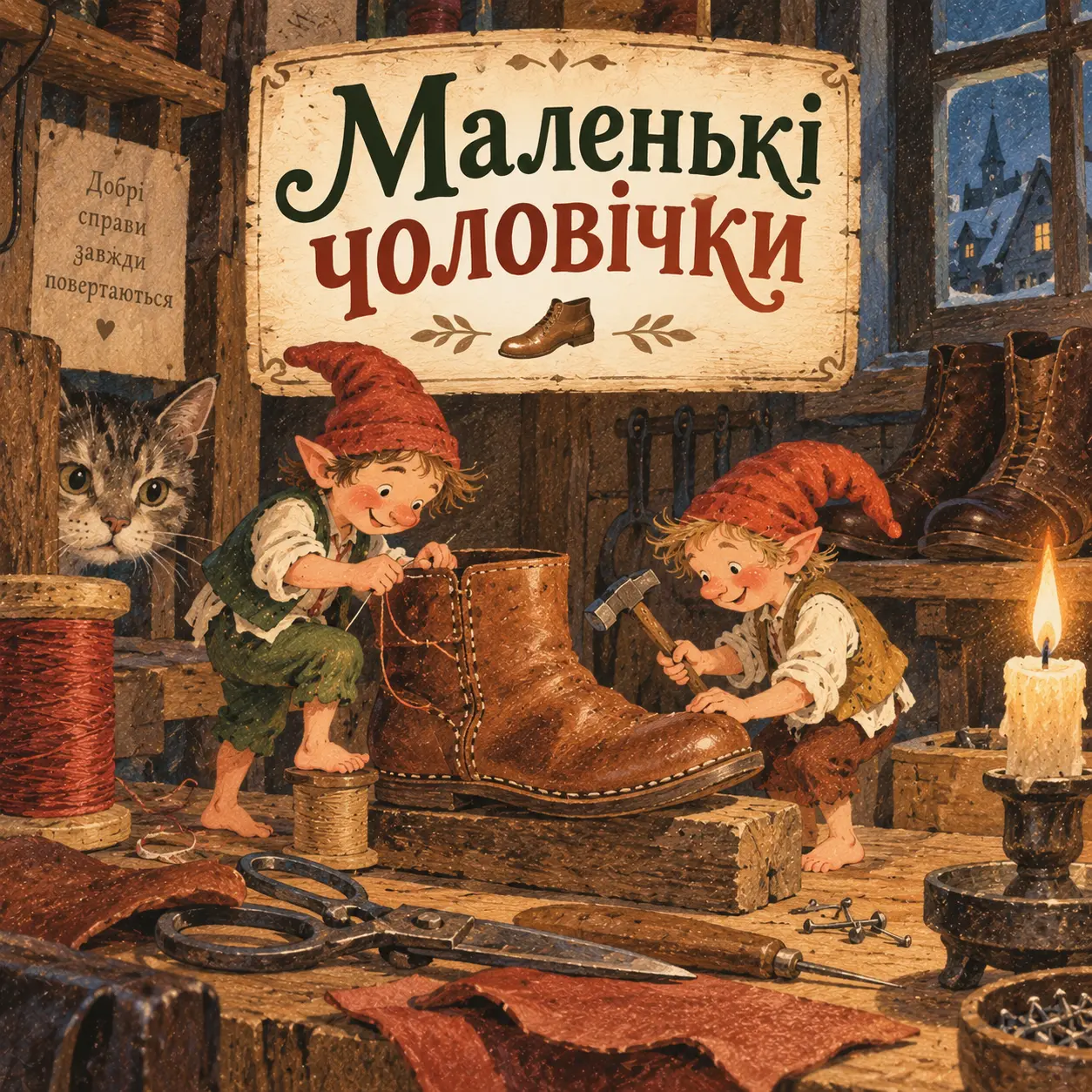 Ілюстрація до казки «Маленькі чоловічки»
