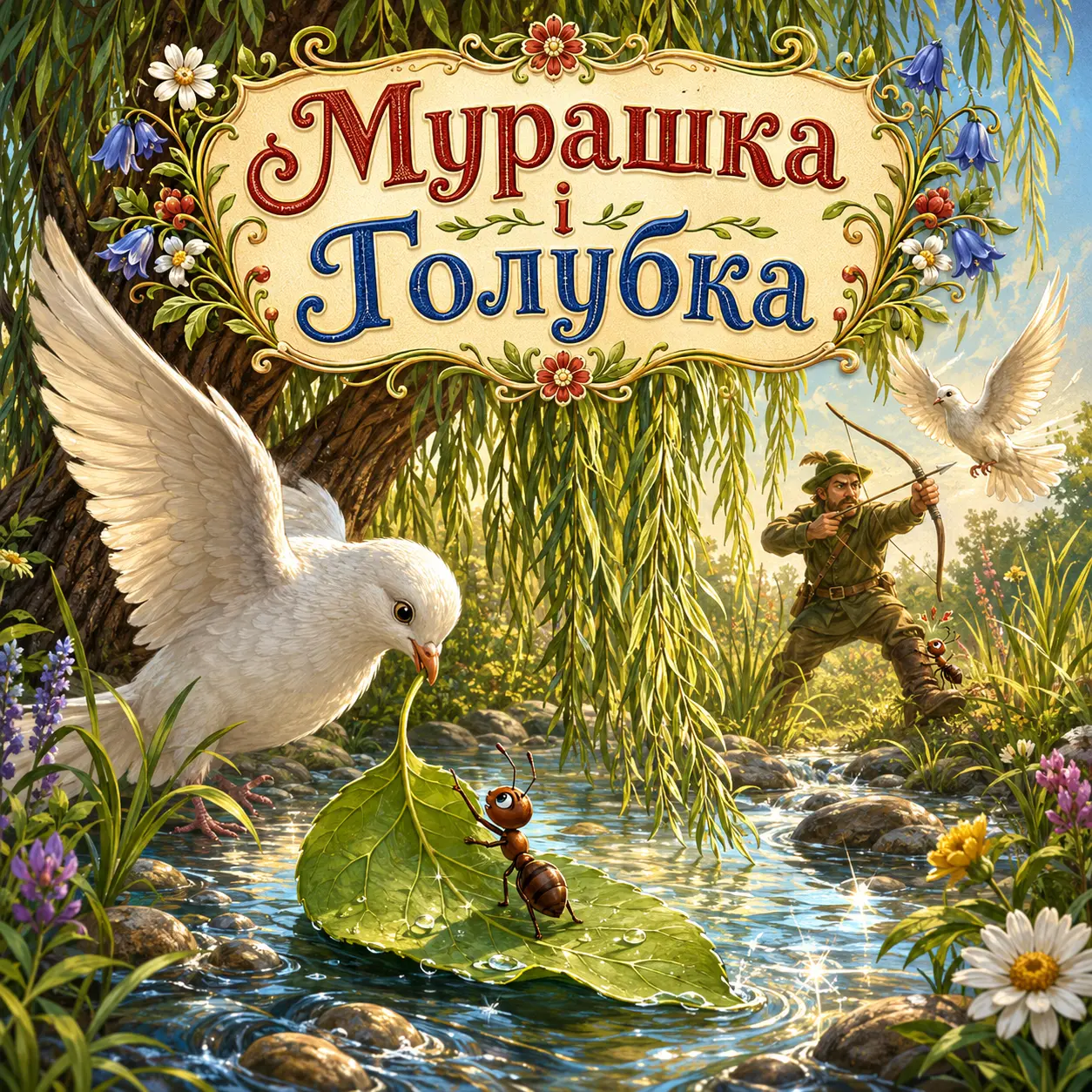 Ілюстрація до казки «Мурашка і Голубка»