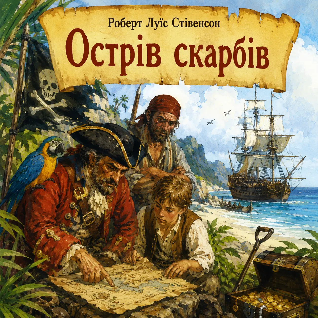 Ілюстрація до казки «Острів скарбів»