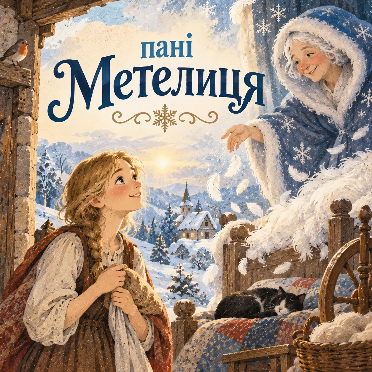 Ілюстрація до казки «Пані Метелиця»