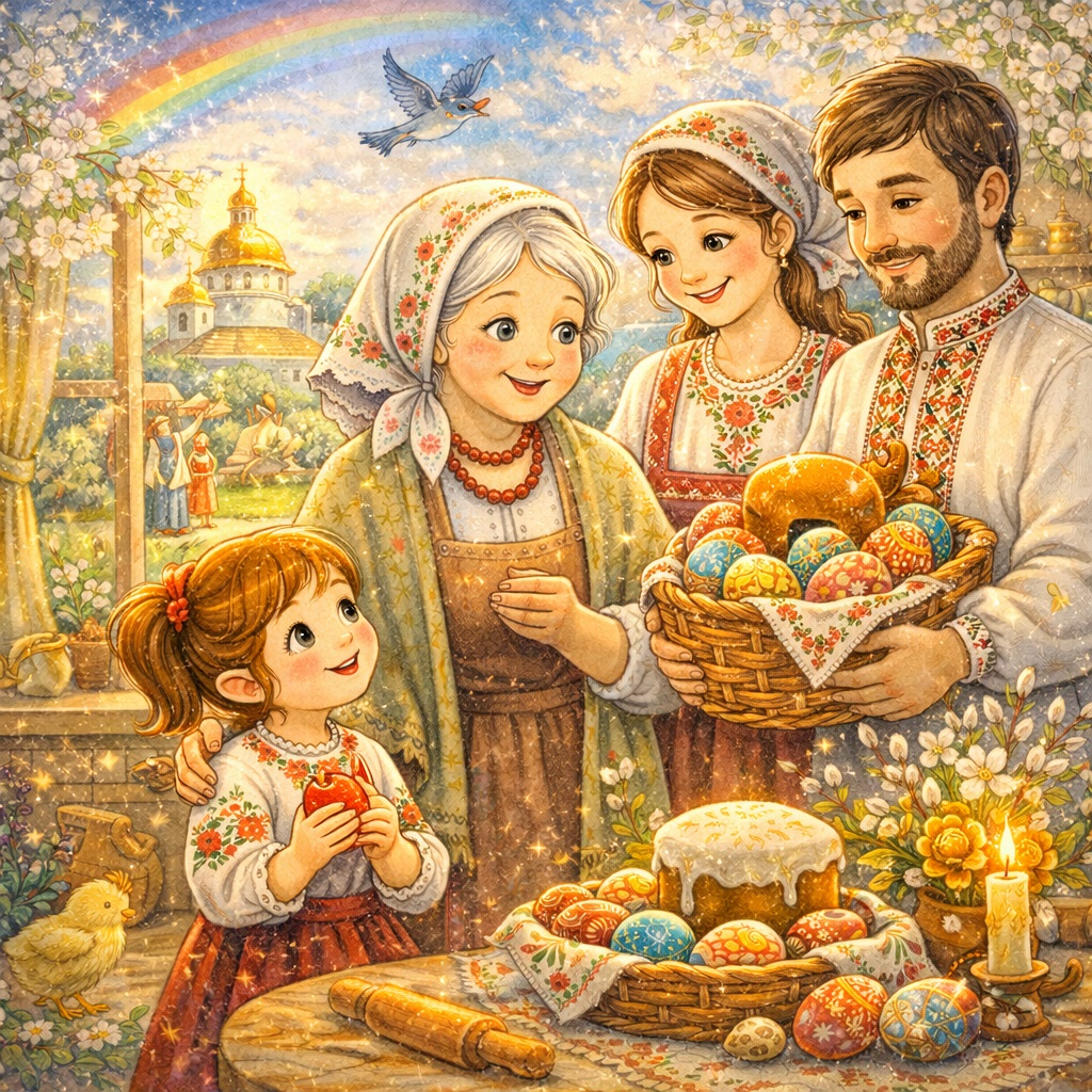 Соломійка і Великдень: дитяча історія про Воскресіння Христа, паску та писанки