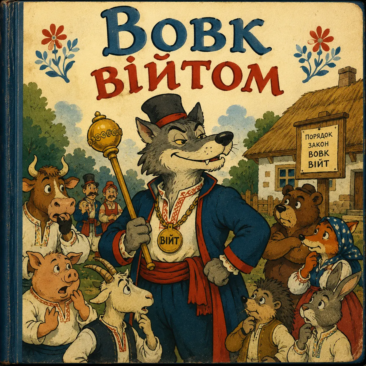 Ілюстрація до казки «Вовк війтом»